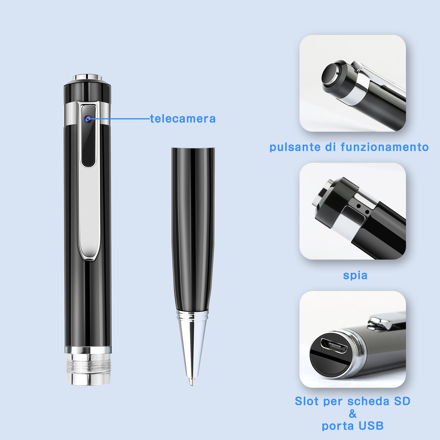 1080P HD Mini Camcorder Pen – Discreet, High-Performance Recording Pen